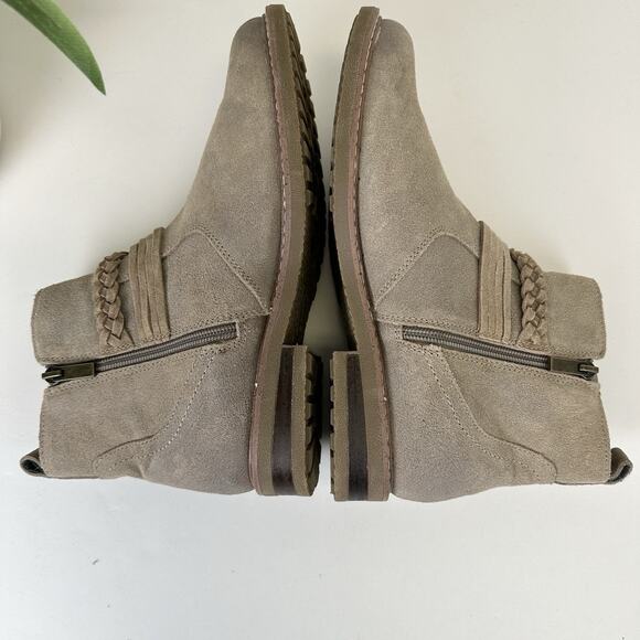 Earth Jeno Round Toe Casual Booties Taupe Ankle Boots Comfort Shoe Size 8.5 M - Picture 6 of 10